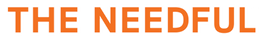 Logo of 'The Needful' with orange and white text on a black background